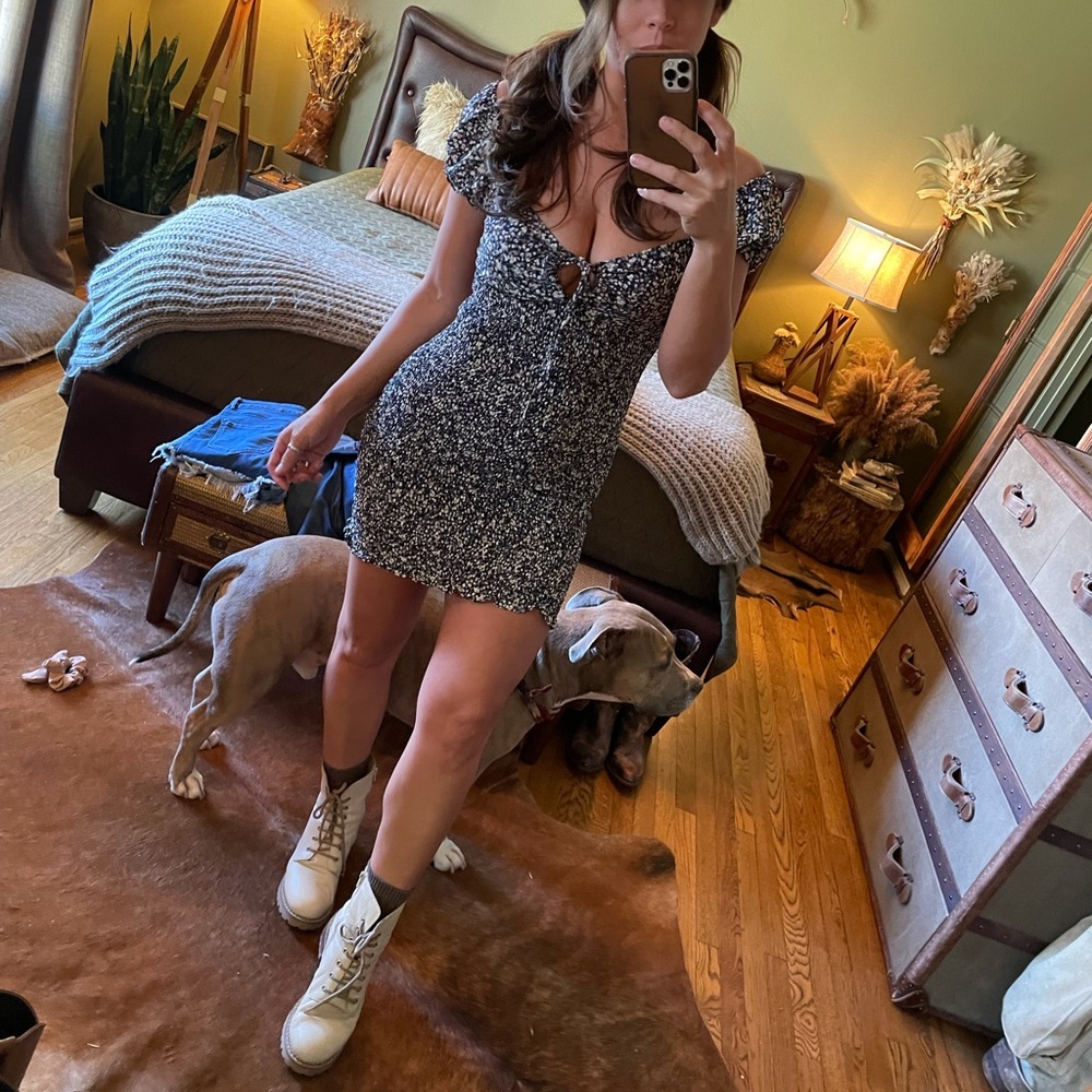 Blue Floral Dress